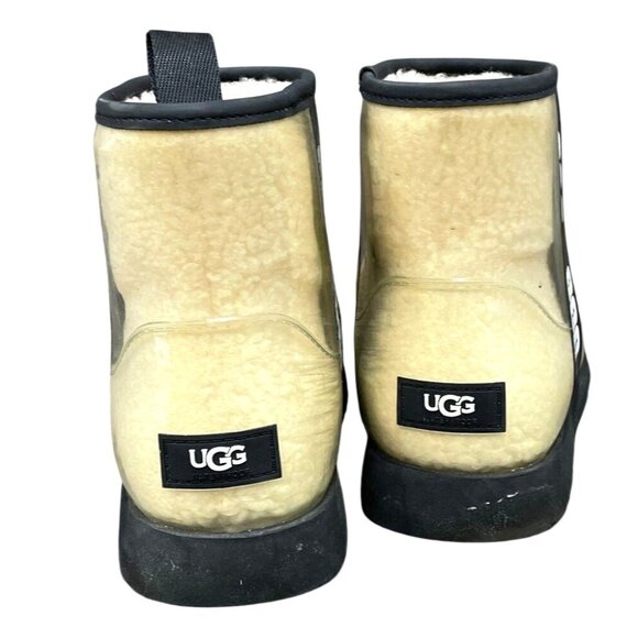 Ugg Women's Tasmia Clear Waterproof Rain Shearling Boots Size 6.5 - Picture 3 of 4